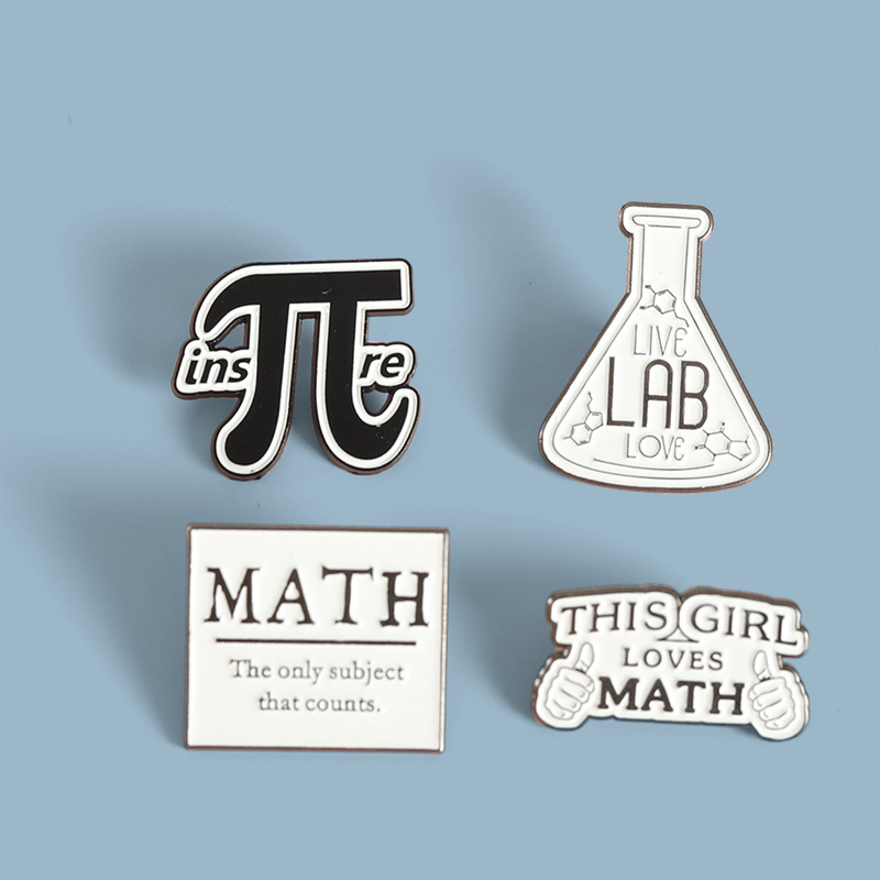 Tuxedo Lapel Pin - Mathematical Chemistry Sign Brooch Pins Creativity
