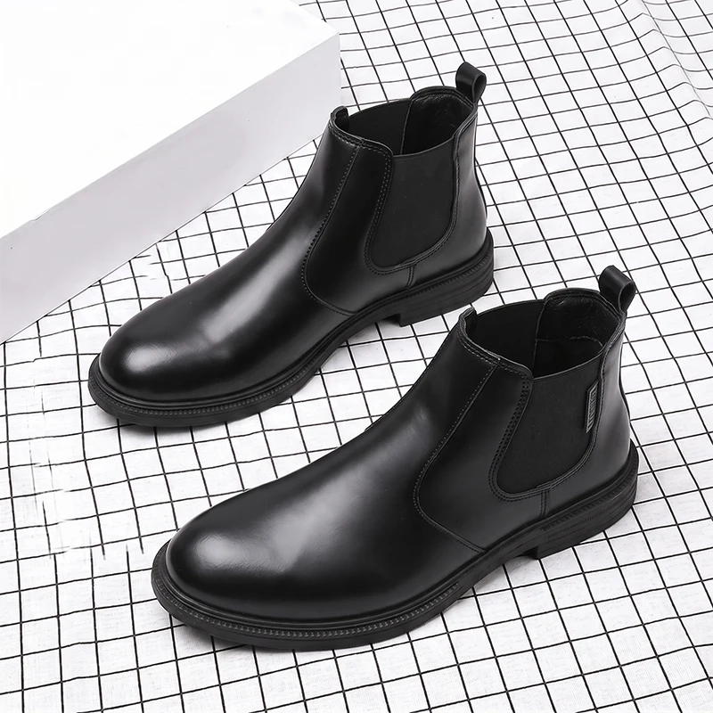 Men Leather Chelsea Ankle Boot - Men Formal Wear With Boots 评论和价格