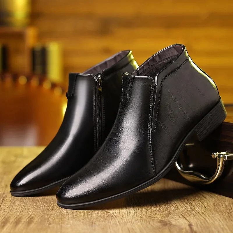 Luxury Mens Boots Fashion High - Men Formal Wear With Boots 评论和价格