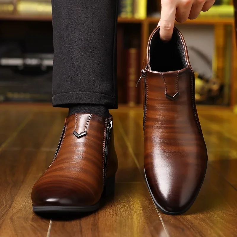 Luxury Mens Boots Fashion High - Men Formal Wear With Boots 评论和价格