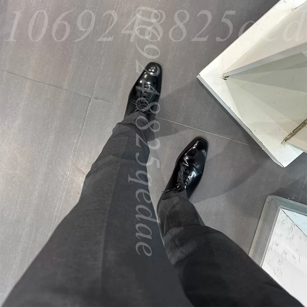 Men's Luxury Brown Leather Oxf - Formal Men Daily Wear Footwear 评论和价格