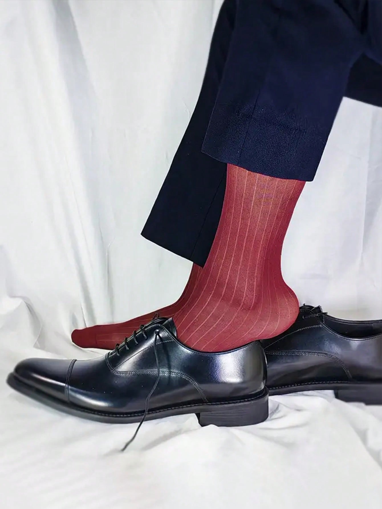 1 Pair of Men's Comfortable, L - Men Formal Wear All Black 评论和价格