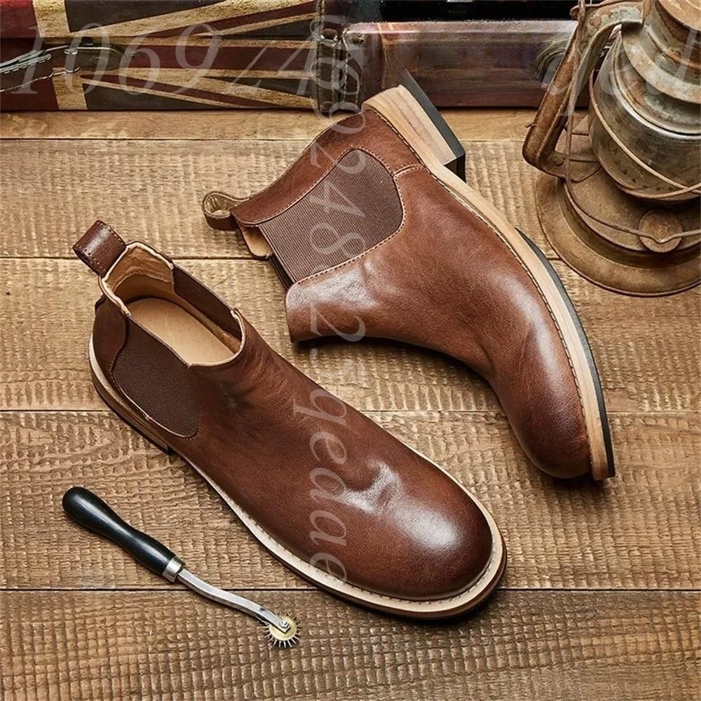 Men's Elastic Gores Chelsea An - Formal Men Daily Wear Footwear 评论和价格