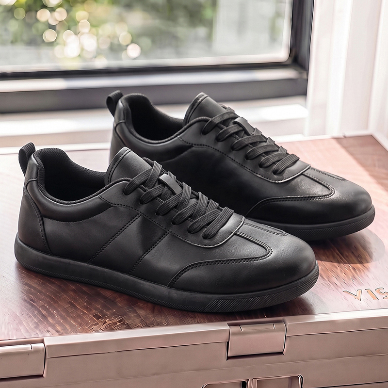 Versatile Men's Genuine Leathe - Men Formal Wear All Black 评论和价格