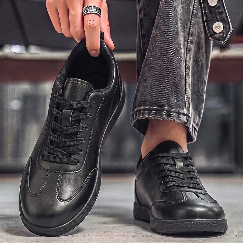 Versatile Men's Genuine Leathe - Men Formal Wear All Black 评论和价格