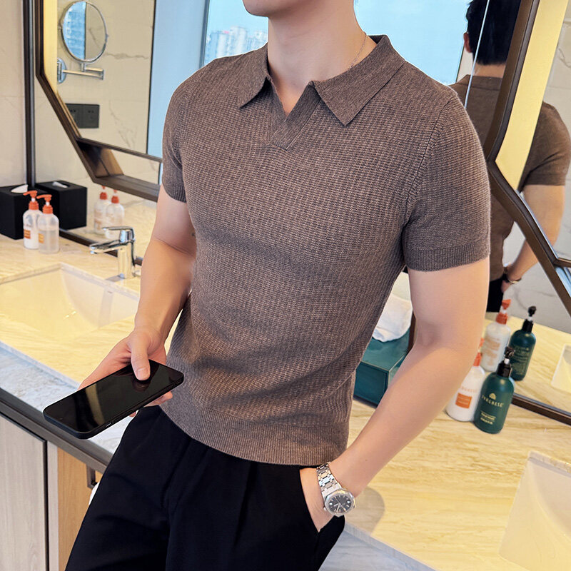 Men's Slim Fit Polo Collar Jac - Men Formal Wear Modern 评论和价格