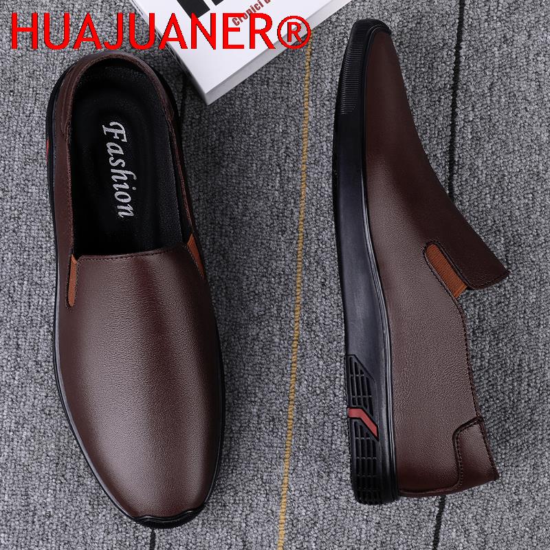 Genuine Leather Shoes Men's Lo - Men Formal Wear All Black 评论和价格