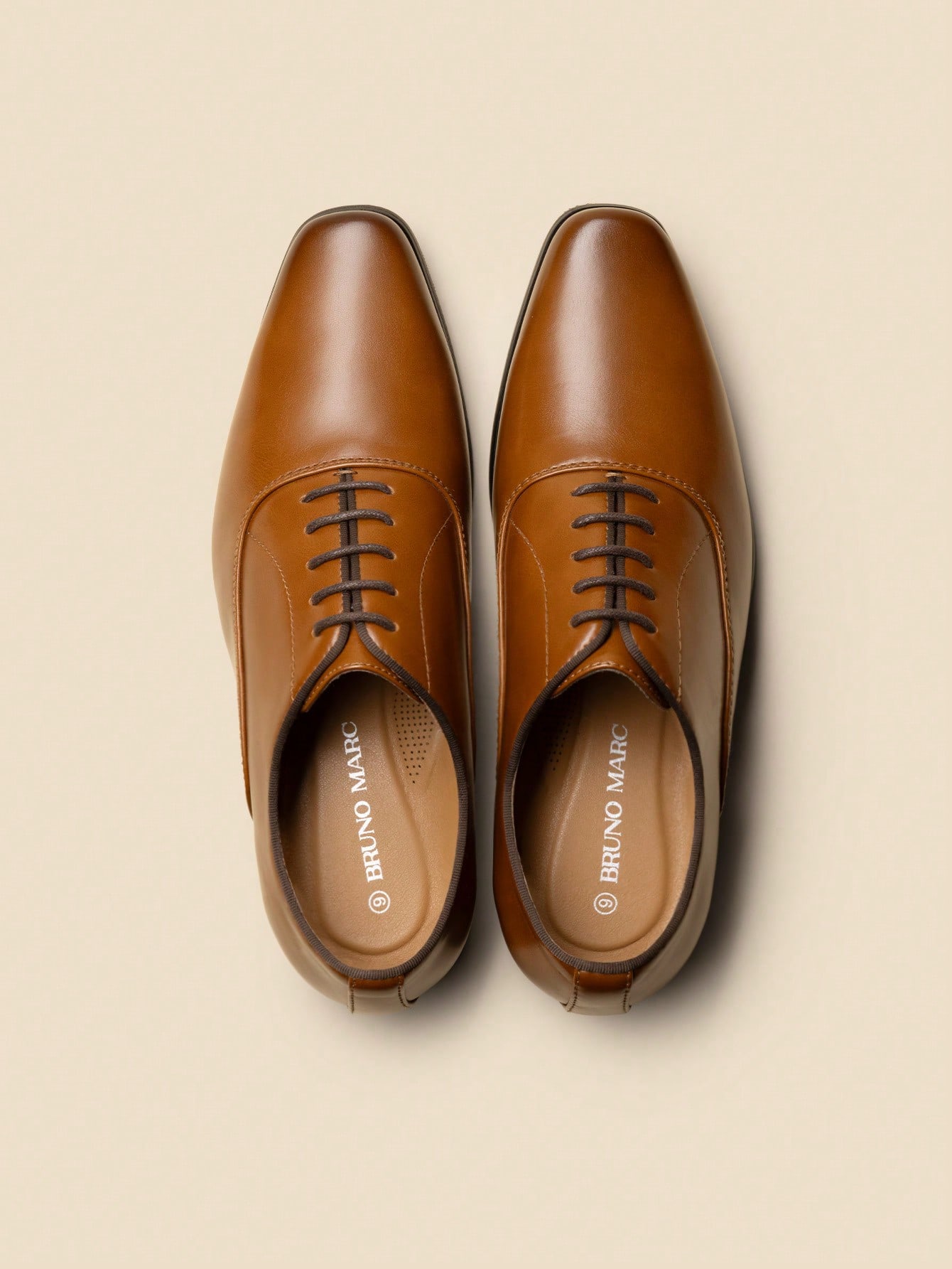 Brown Oxford Dress Shoes for M - Formal Men Daily Wear Footwear 评论和价格