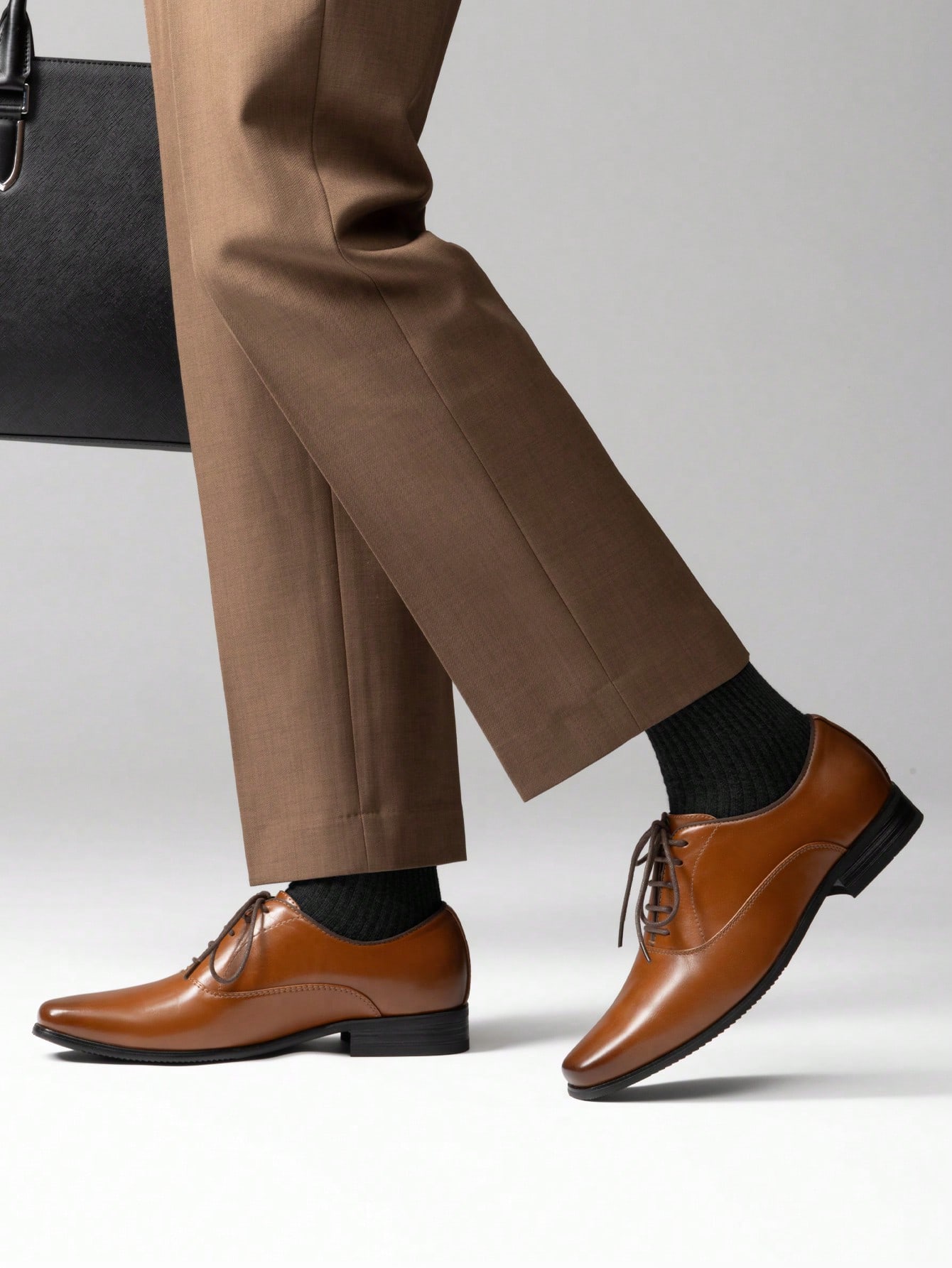 Brown Oxford Dress Shoes for M - Formal Men Daily Wear Footwear 评论和价格