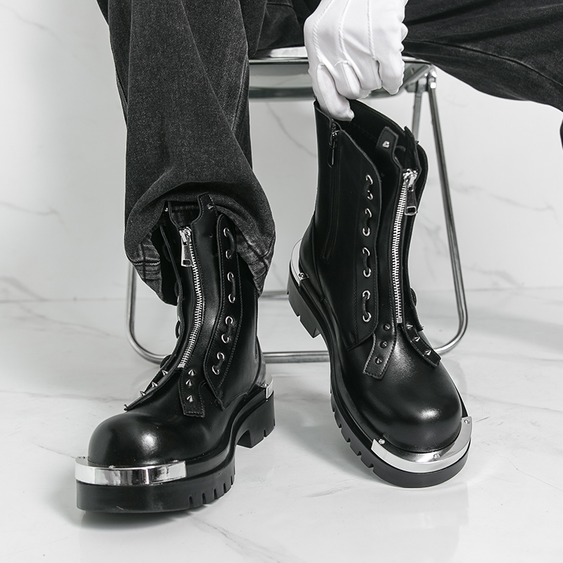 Men's thick soled boots Design - Men Formal Wear With Boots 评论和价格