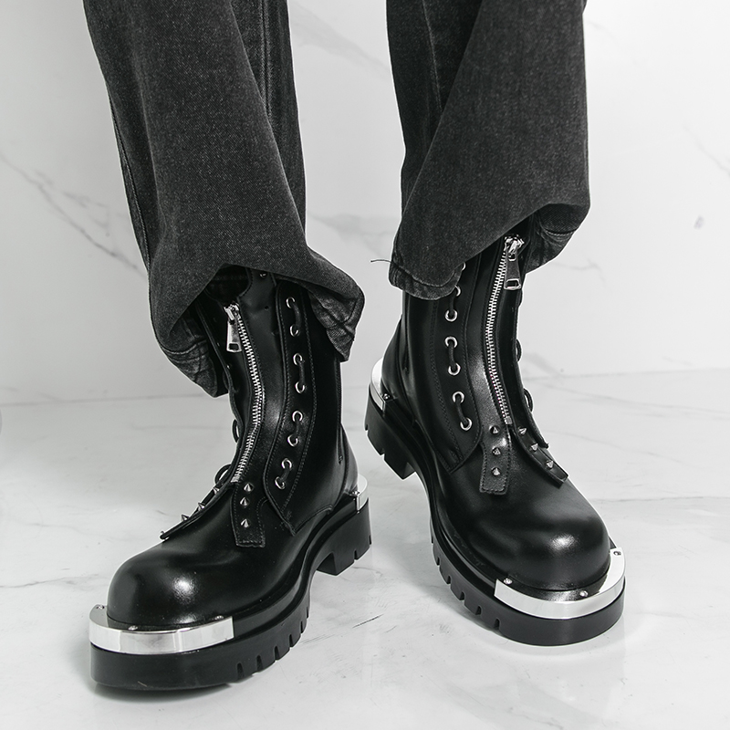 Men's thick soled boots Design - Men Formal Wear With Boots 评论和价格