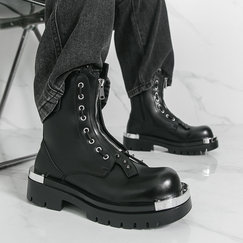 Men's thick soled boots Design - Men Formal Wear With Boots 评论和价格