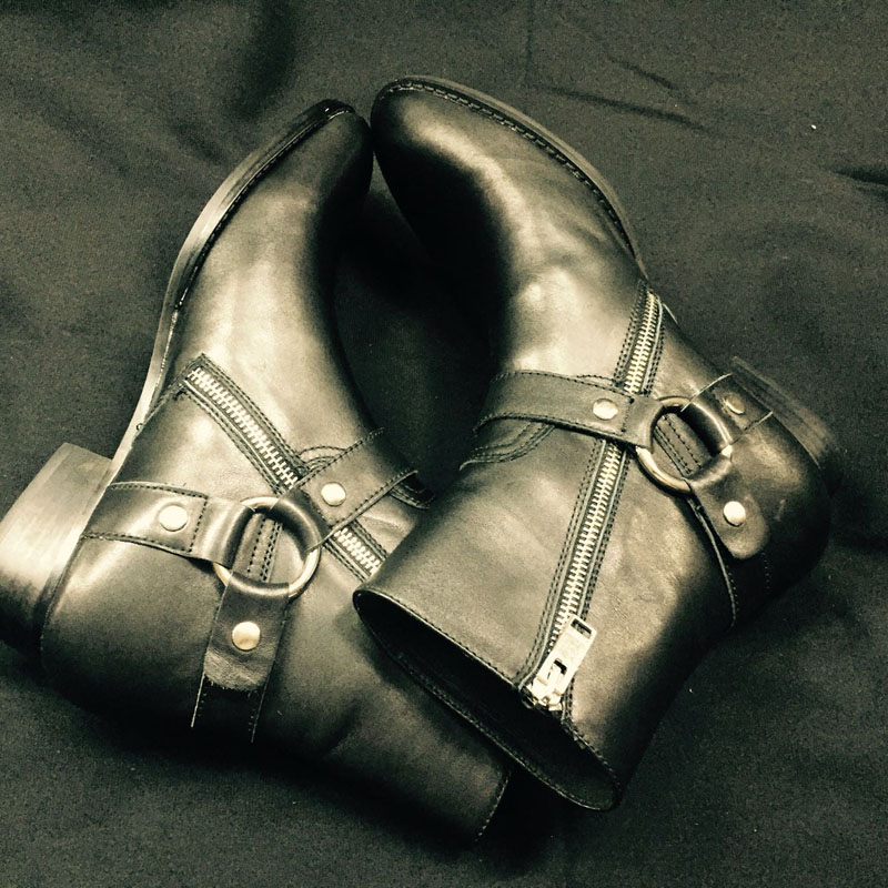 Men Genuine Leather Handmade B - Men Formal Wear With Boots 评论和价格